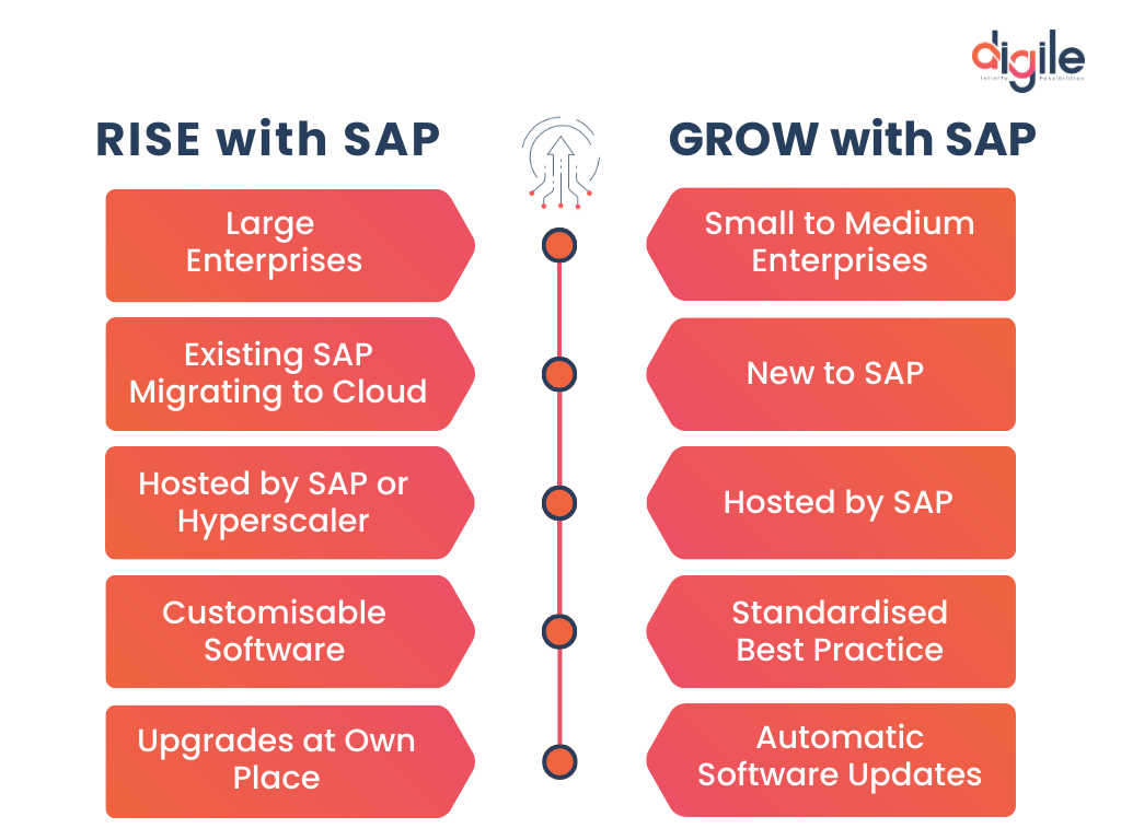 SAP RISE vs SAP GROW, Comparisons/Difference between SAP RISE and SAP GROW